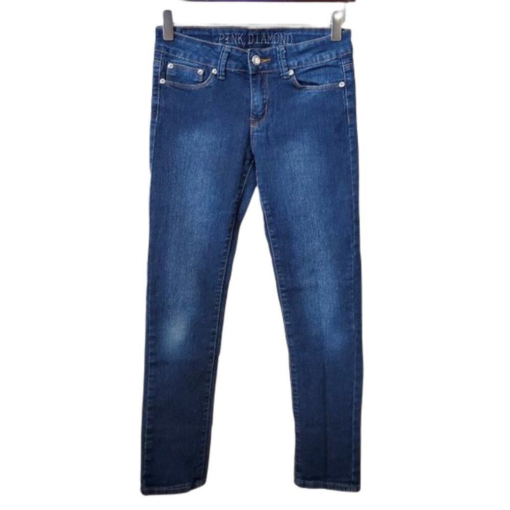 🌻 Pink Diamond Embellished Bling Skinny Jeans